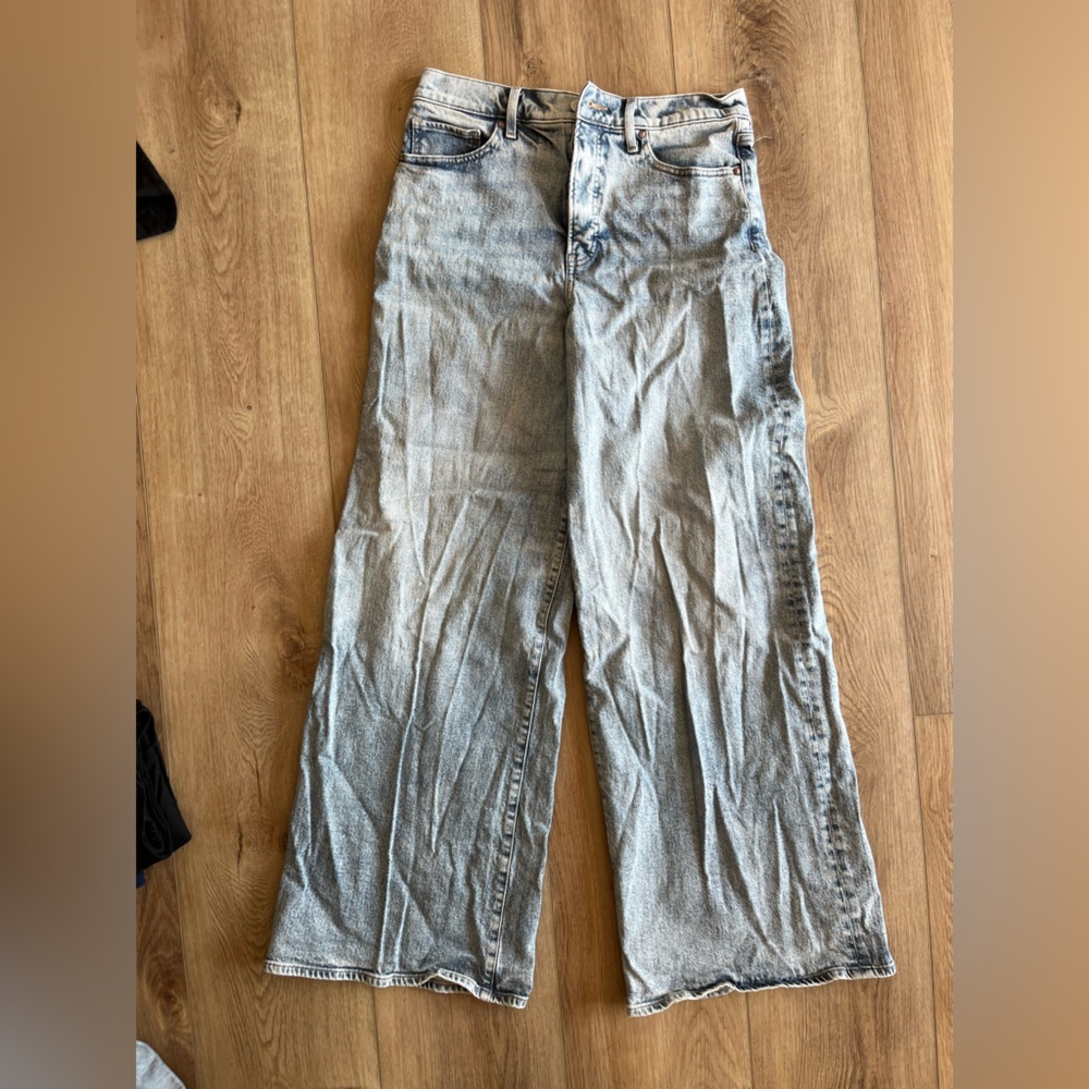 Express relaxed wide leg jeans size 10